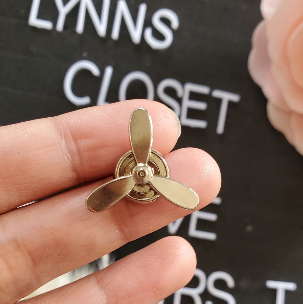 Aircraft Propeller Brooch Suit Stud for Men